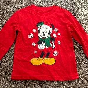 Disney Mickey Mouse 18 month long sleeve Christmas shirt